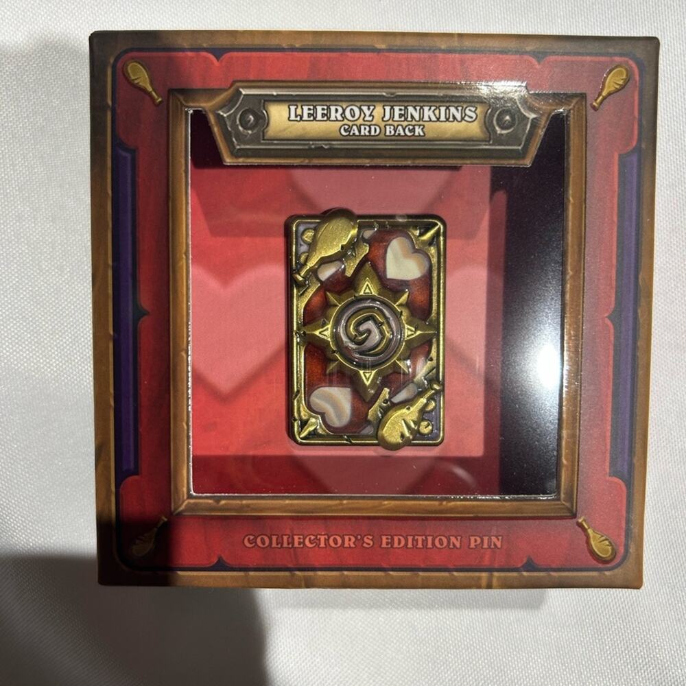 Leeroy Jenkins Collector's Edition Pin‎ - Gold and Red
